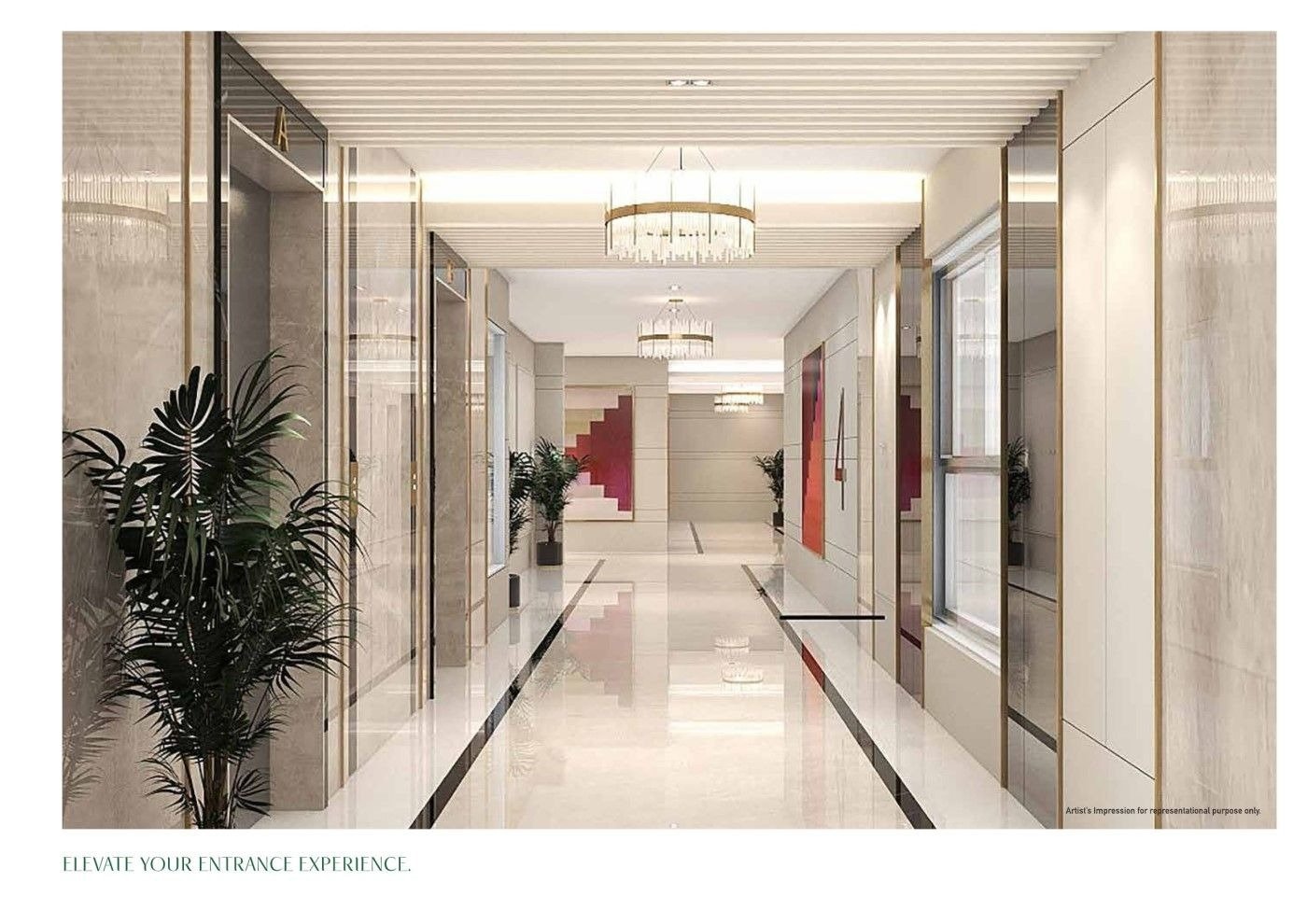 Grand lobby at Pavani Mirai