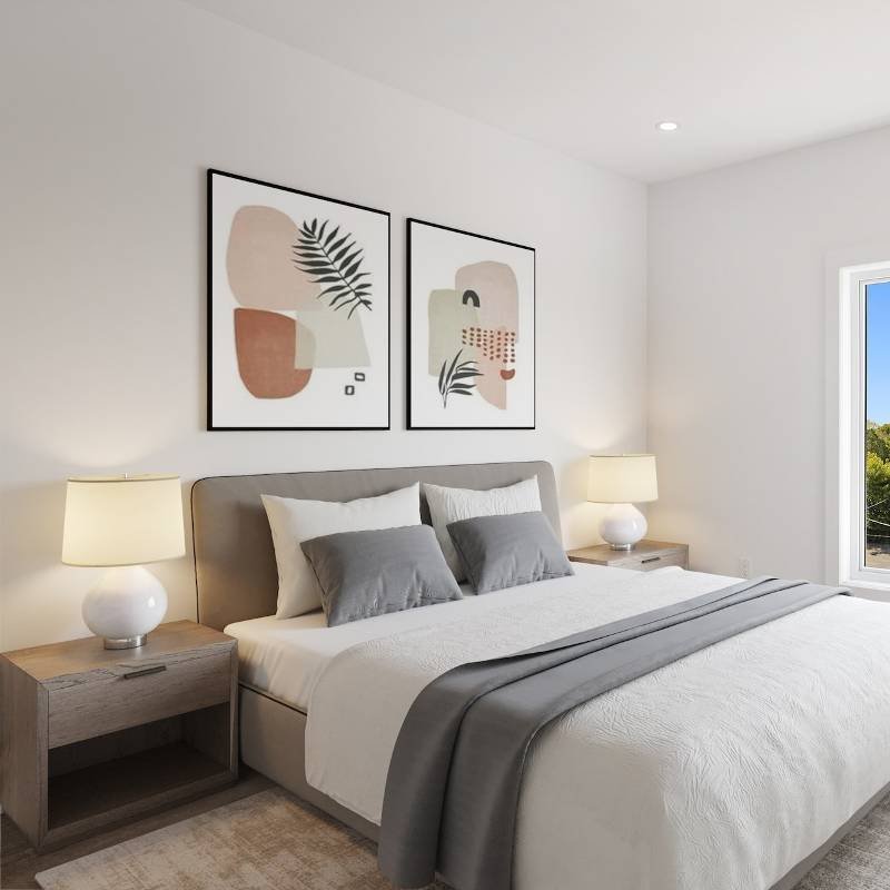 Master bedroom interior at Pavani Mirai